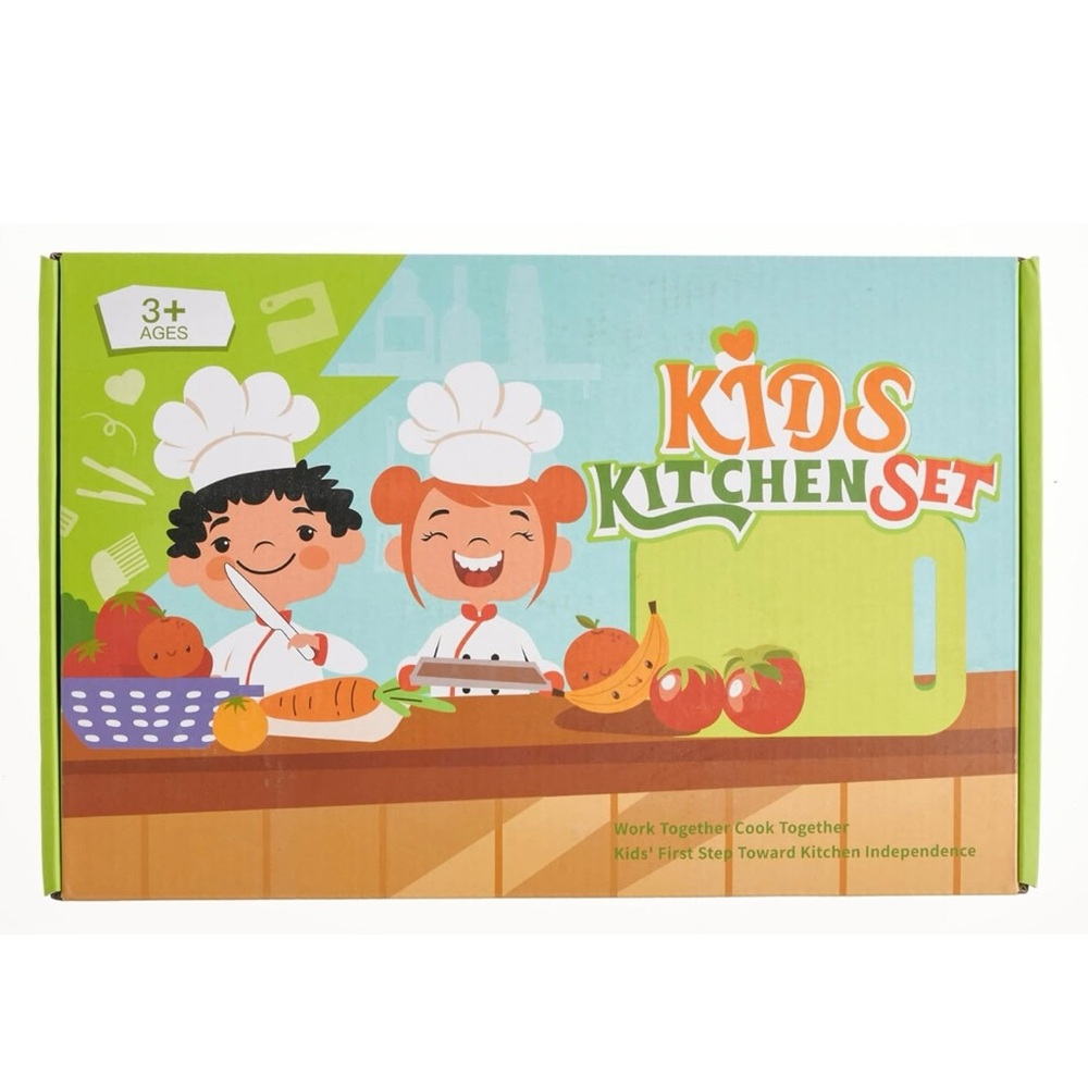 Kids Kitchen Set with Cutting Tools - 13 Pieces Kids 3+